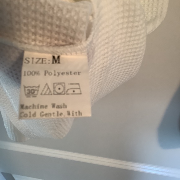 Ladies V Neck Top Cream, Navy Blue,Rusty Orange Size M - Picture 3 of 4